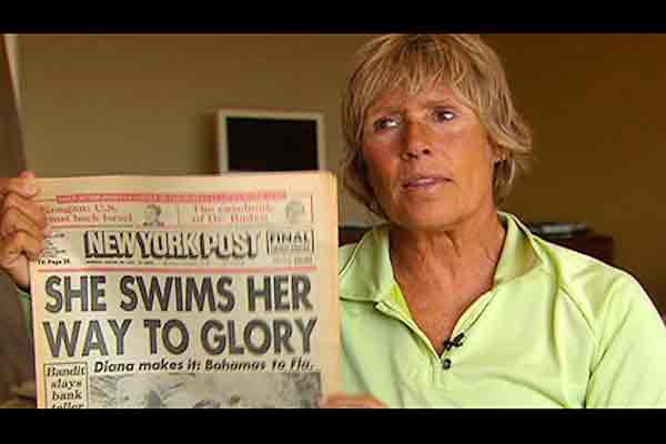 Diana Nyad salió camino a la gloria