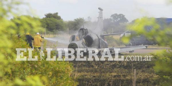 Imagen exclusiva del avioacuten siniestrado en el Aeropuerto de Santiago del Estero