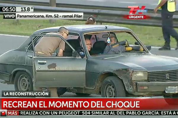 Suspenden la reconstruccioacuten del accidente que protagonizoacute Pablo Garciacutea Aliverti