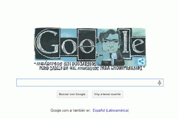 Google recuerda a Julio Cortaacutezar quien hoy hubiera cumplido cien antildeos