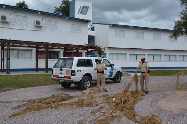 Incautan redes en  Las Termas