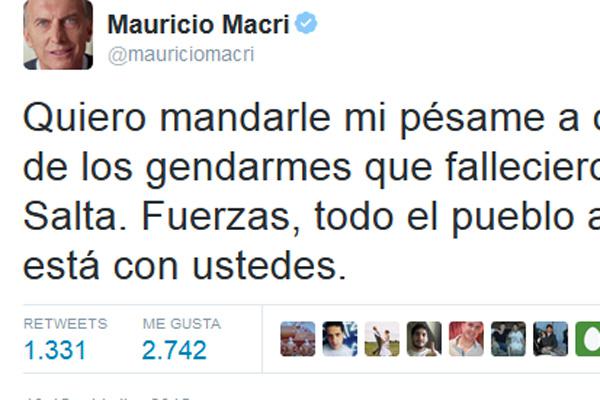 Macri Manzur y Pinedo entre los poliacuteticos que dieron sus condolencias por las viacutectimas de Salta 