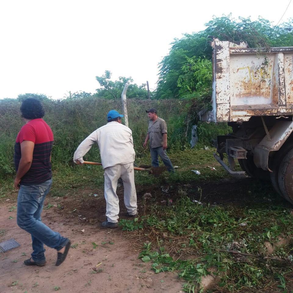 Operativos de limpieza en barrios de Monte Quemado