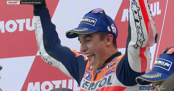 Marc Maacuterquez ganoacute el gran premio de Argentina de Moto GP