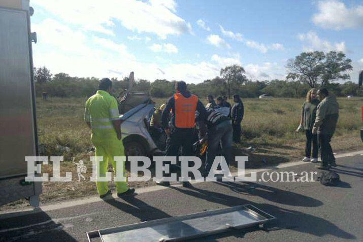 Seis muertos tras violento choque frontal en ruta 34