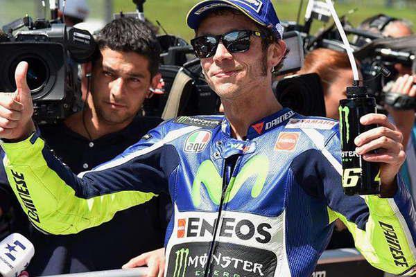 Valentino Rossi se quedoacute con la pole 