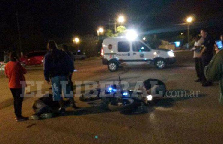 La víctima iba de acompañante en una motocicleta que conducía Ramiro Pogonza