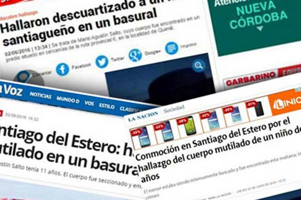 Los medios nacionales se hicieron eco de la traacutegica noticia