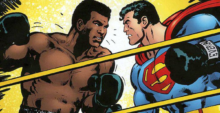 El diacutea que Muhammad Ali se enfrentoacute a Superman