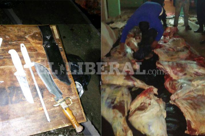 Lo secuestrado asciende a ms de 600 kilos de carne