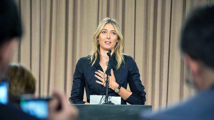 Dos antildeos de sancioacuten para Sharapova