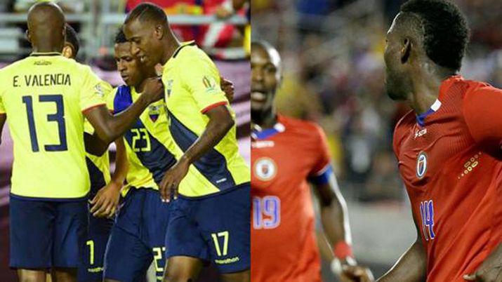 Ecuador goleoacute a Haitiacute y se clasificoacute a cuartos de final