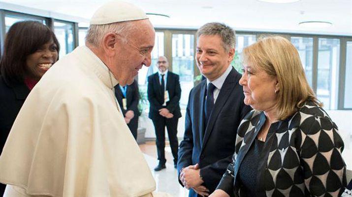 Malcorra se reunioacute con el papa Francisco en Santa Marta