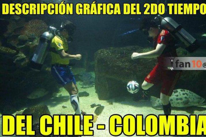 Los mejores memes por la demora en el partido entre Chile y Colombia