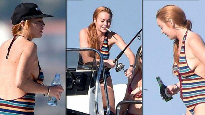 Lindsay Lohan estariacutea embarazada pero la vieron con alcohol y fumando