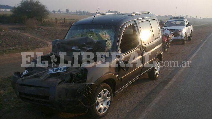 Ruta 92- comerciante sufrioacute lesiones leves al chocar un acoplado