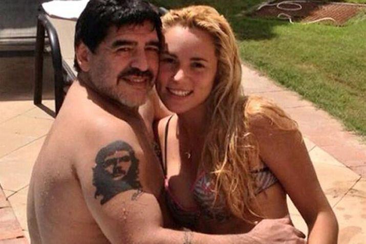 Diego Maradona y Rocío Oliva