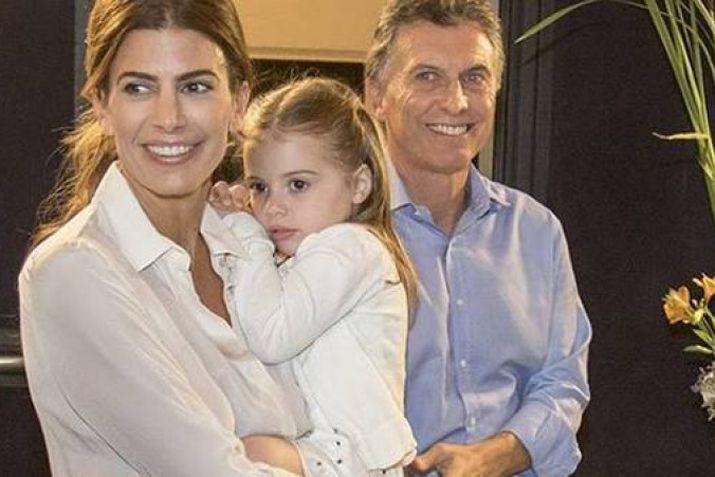 El presidente Mauricio Macri y familia