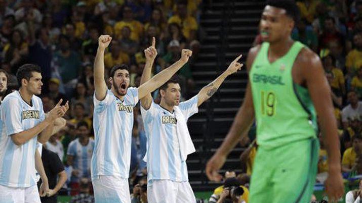 Baacutesquet- Argentina eliminoacute a Brasil en un partidazo