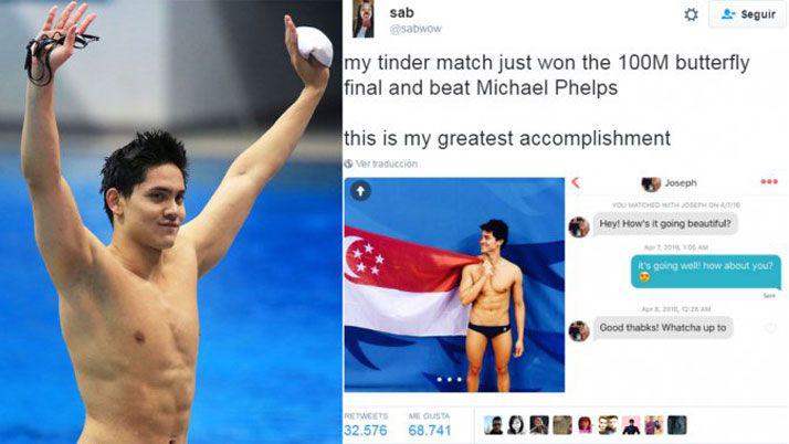 Ella lo ignoroacute en Tinder y eacutel le ganoacute la medalla de oro a Michael Phelps