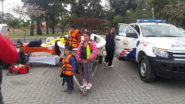 Los niños fueron agasajados por la Policía