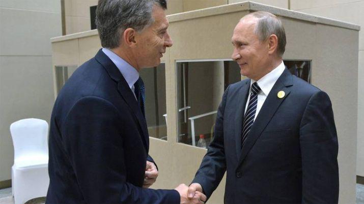 Macri y Putin acordaron profundizar la cooperacioacuten