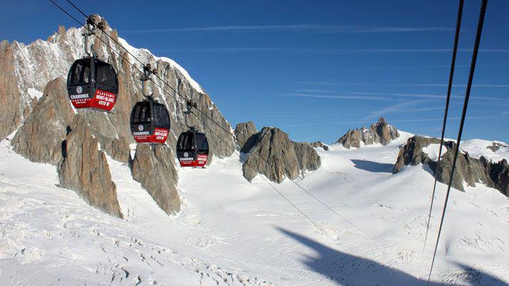 Francia- turistas quedaron atrapados en un teleférico