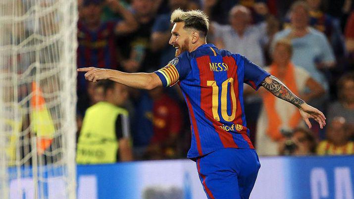 Miraacute el triplete de Messi contra el Celtic