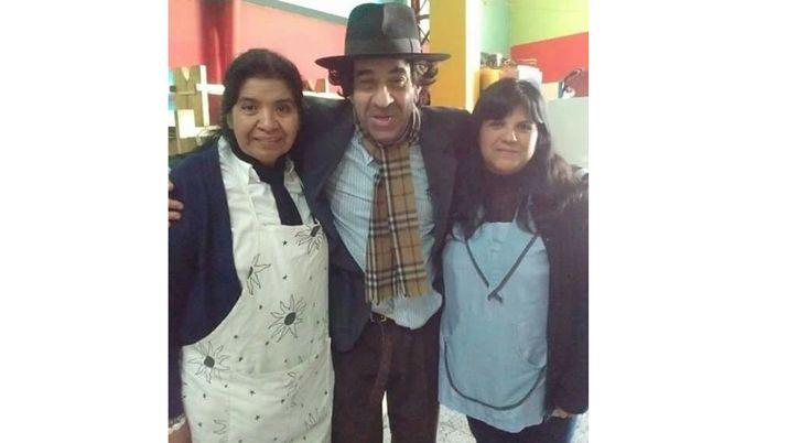 Minguito estuvo en el comedor de Margarita Barrientos