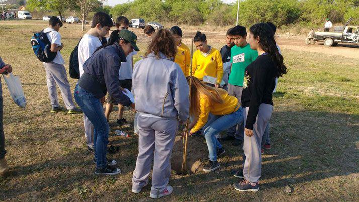 En Las Termas realizan la plantacioacuten de aacuterboles nativos