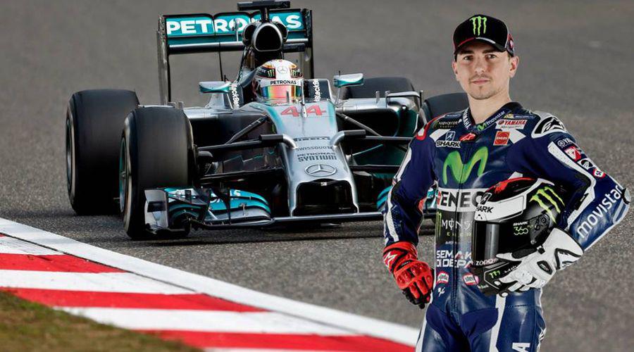 Jorge Lorenzo se subiraacute al Mercedes de Lewis Hamilton