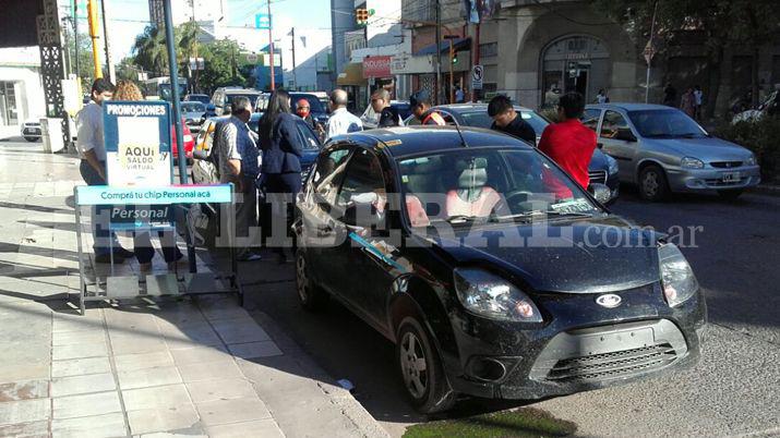 Triple choque en Av Belgrano y Libertad