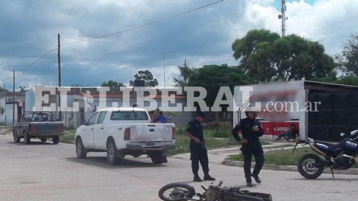 Dos motos y una camioneta protagonizaron un choque