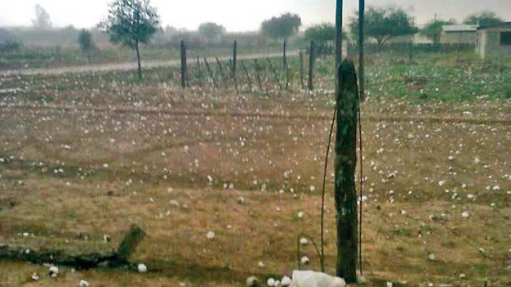 Loreto se vio sorprendida por el granizo