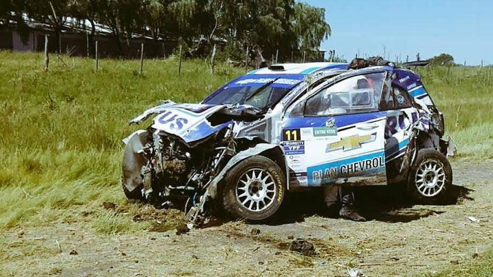 Impactante vuelco de Nalbandian en el Rally Argentino