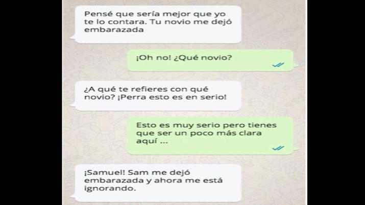 Le mandoacute mensajes de WhatsApp a la nueva pareja de su ex se confundioacute y se volvioacute viral