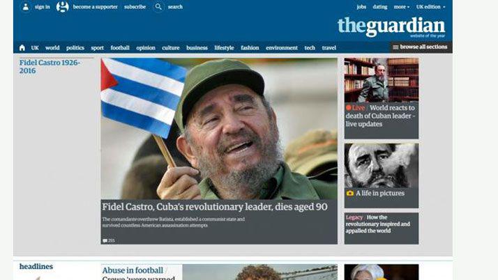 Tapas de los diarios del mundo por la muerte de Fidel Castro