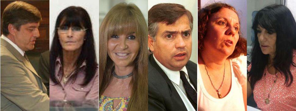 Fernando Paradelo Roxana Menini María Pía Danielsen Fernando Viaña Sara Harón y Norma Elizabeth Morn primera jueza de Género de la provincia y del país