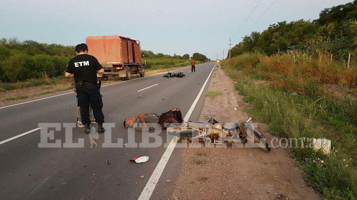 Un motociclista sufrioacute heridas tras un fuerte choque