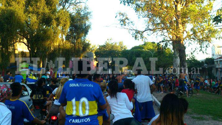 Los hinchas de Boca se hicieron sentir en La Termas