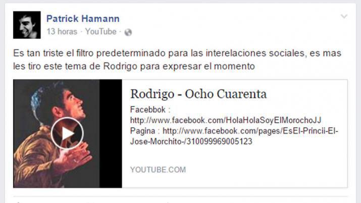 Dolor en las redes sociales por el joven Patrick Hamann