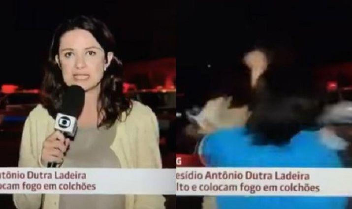 Agreden a una periodista brasilentildea en uno de los motines que se desarrollaron Brasil