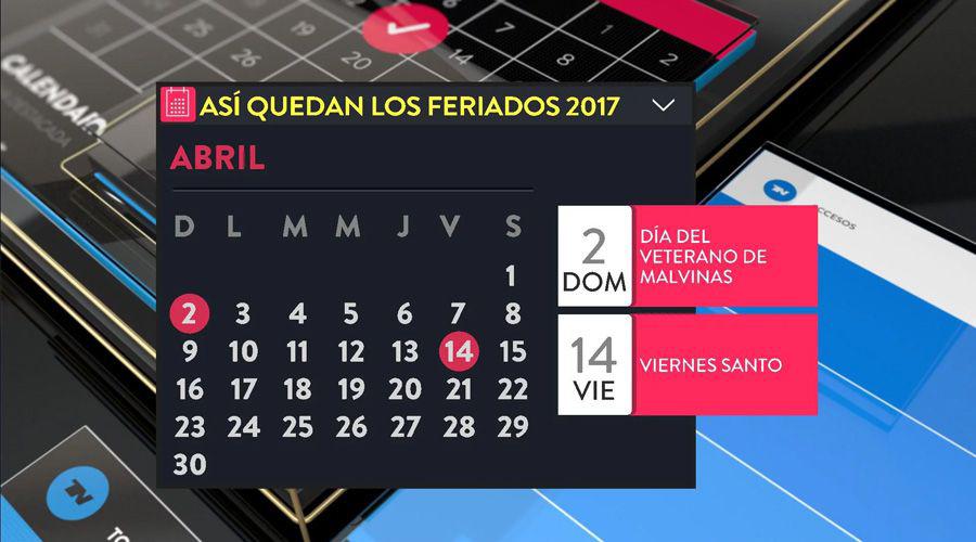 Asiacute quedan los feriados nacionales de 2017