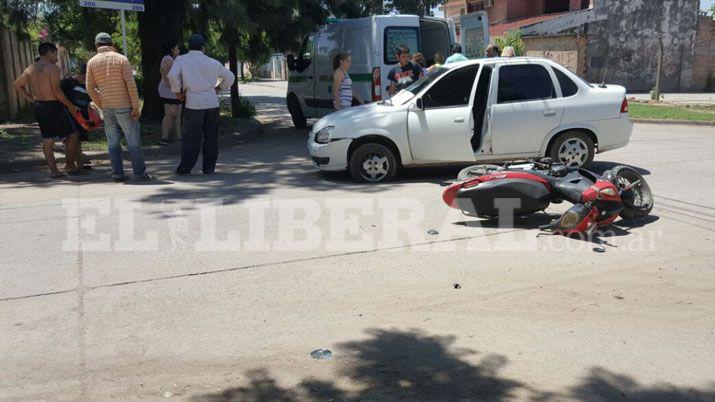 Violento choque en La Banda