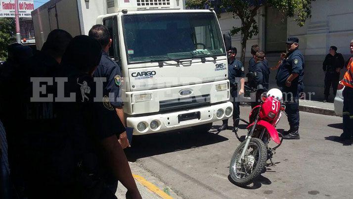 Fue secuestrado el camioacuten que produjo un caos en el centro capitalino