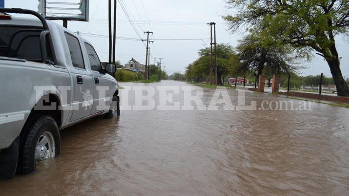 Las calles quedaron inundadas