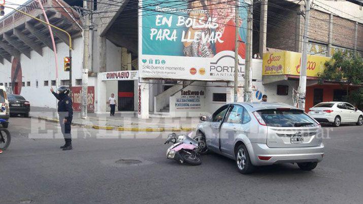 Accidente provocó un caos vehicular en el centro