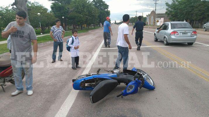 Ruta 34- menor con heridas graves al derrapar con su moto