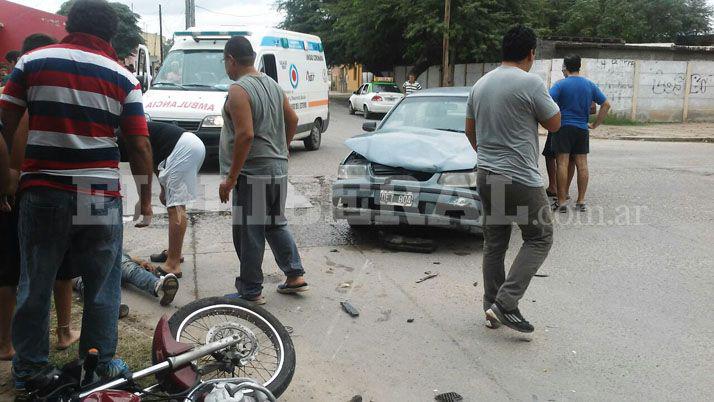 Un violento choque dejó dos heridos