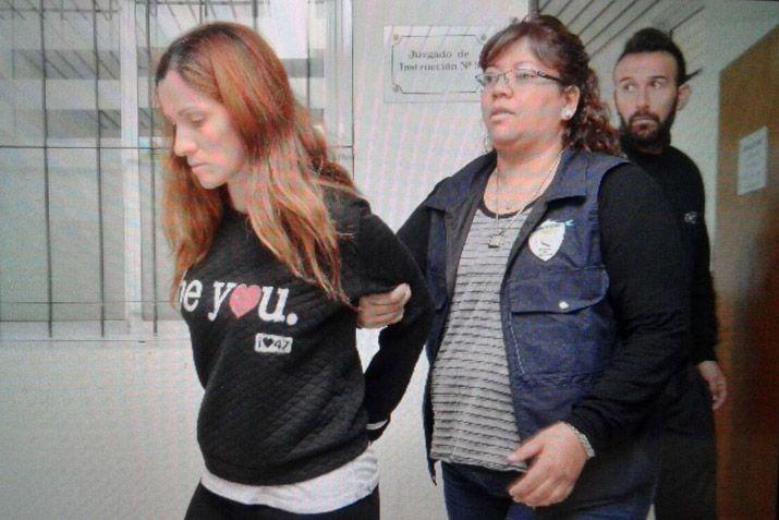 Carina Di Marco detenida Foto gentileza Diario de La Repblica